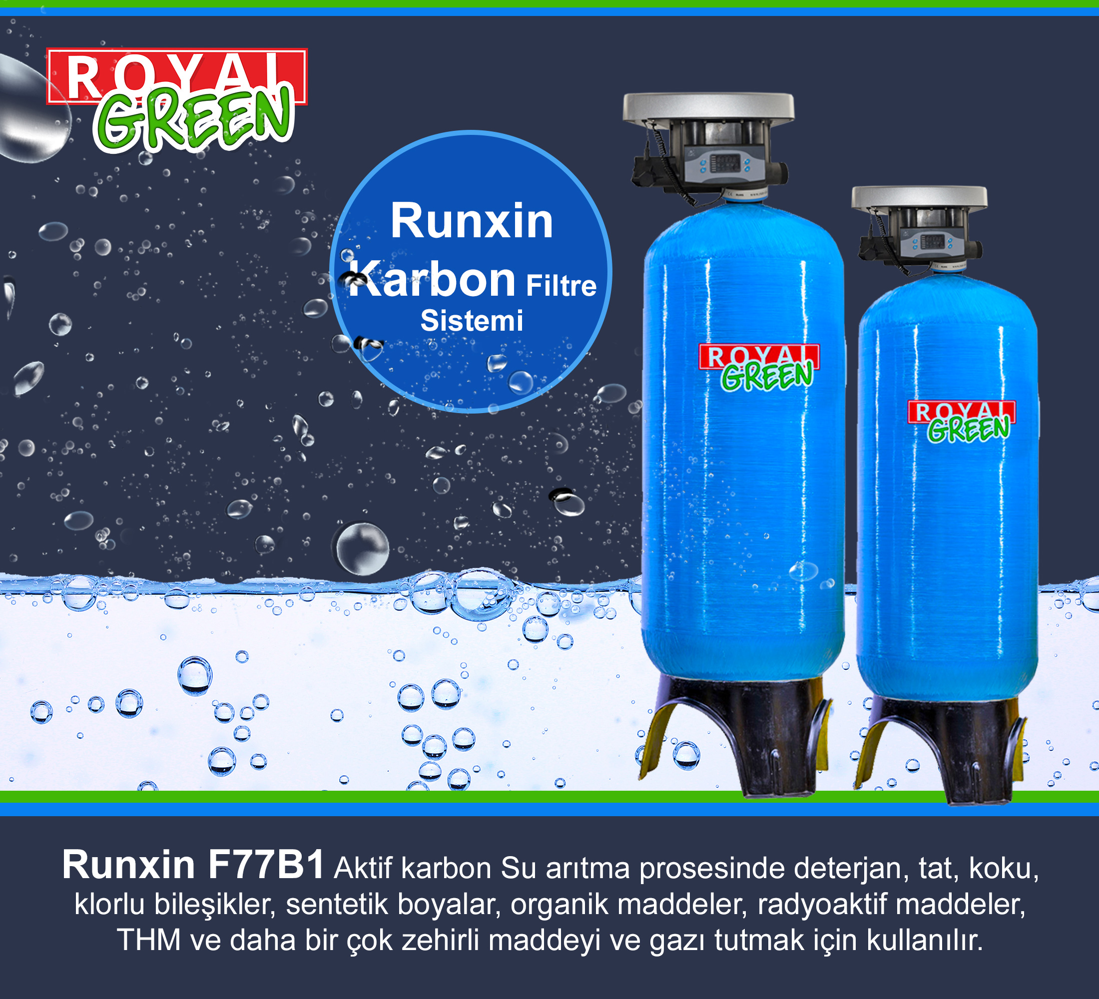 Runxin N77B1 Valfli Karbon Filtreleme Sistemleri